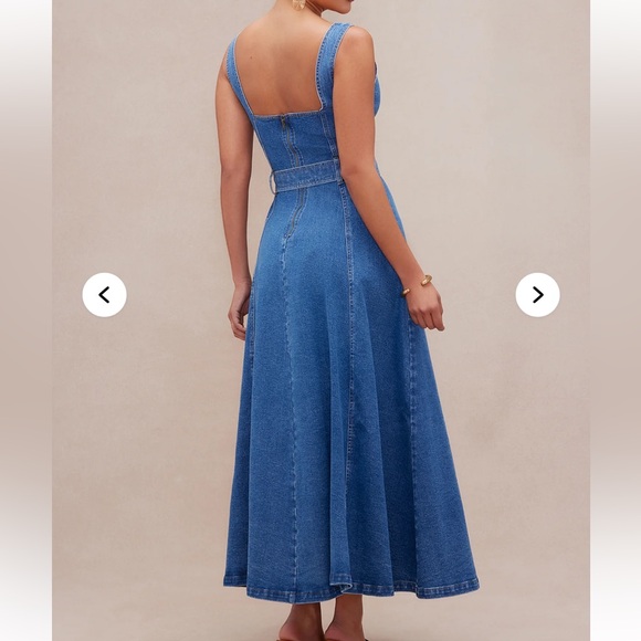 Spring 🌺 NWT HOUSE OF HARLOW MIDI DENIM DRESS 6
🚨 My prices are firm no discount - Picture 12 of 12